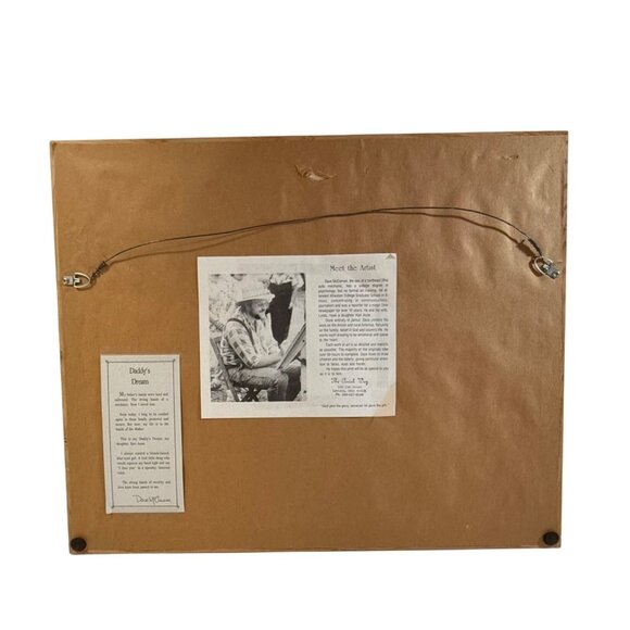 Pencil Sketch Wall Art Daddys Dream By Dave McMahon Framed Wood Framed - Picture 2 of 10